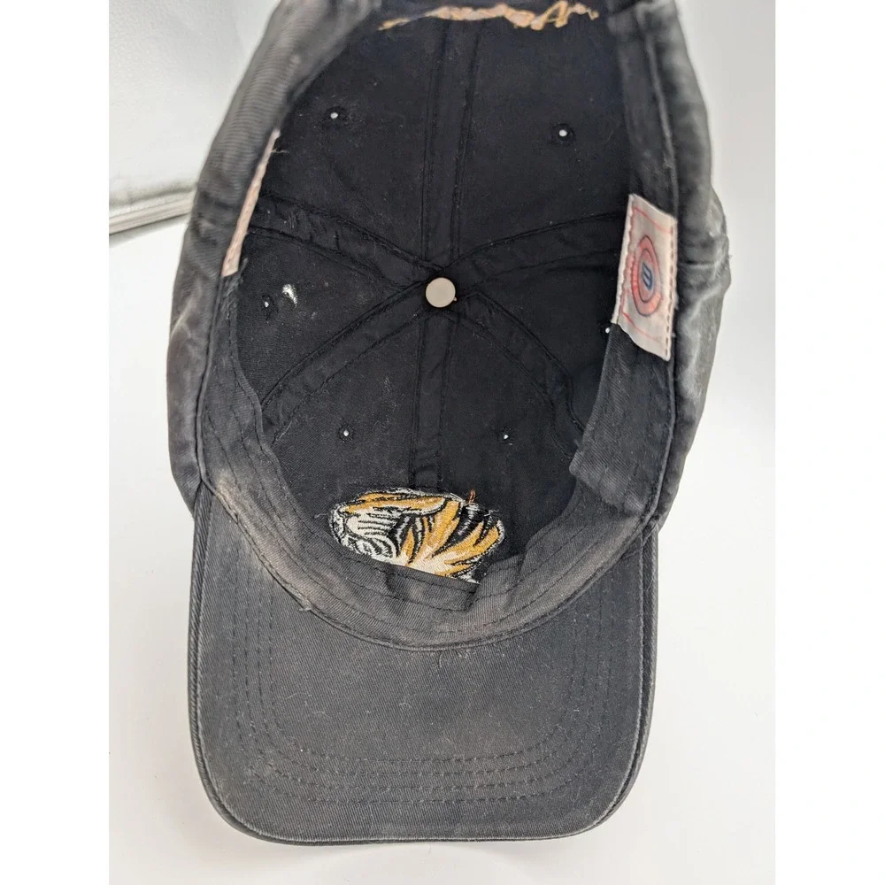 Signatures Mizzou Missouri Tigers Hat Black Adjustable Strapback Cap NCAA